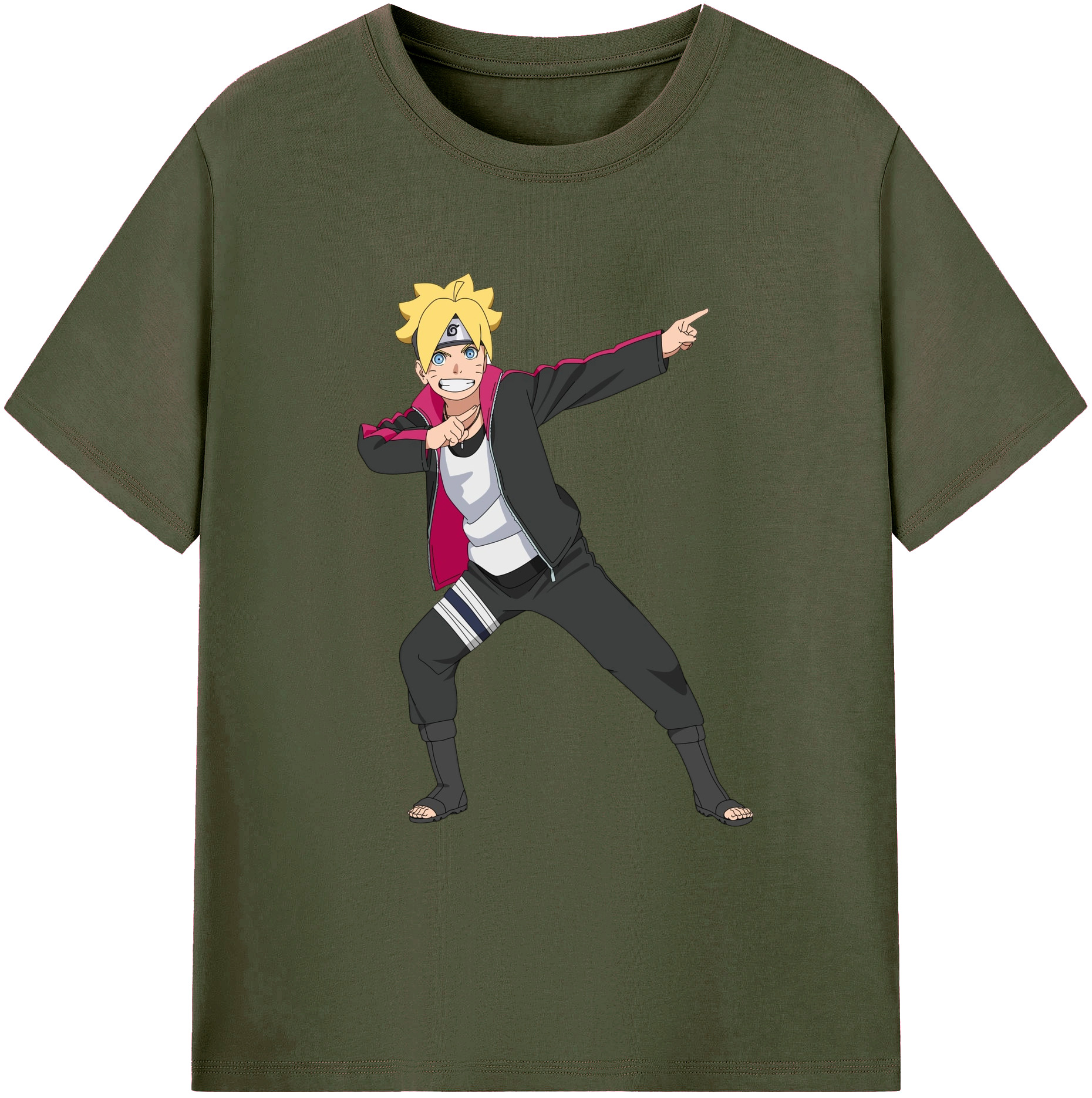 （画像用） NARUTO -ナルト- うずまき ボルト Uzumaki Boruto 綿100％ メンズ半袖Tシャツ｜肌触りやわらか＆通気性